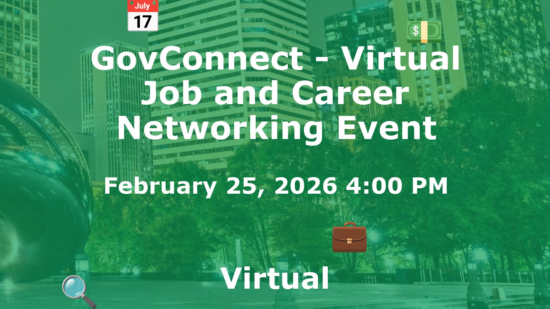 GovConnect - Virtual Job and Career Networking Event event image